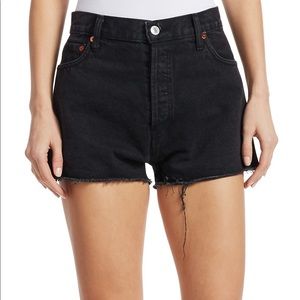 RE/DONE denim high waist cut off shorts